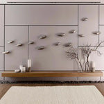 Alfombra shaggy salón lisa Catay 8507 Blanco Atticgo