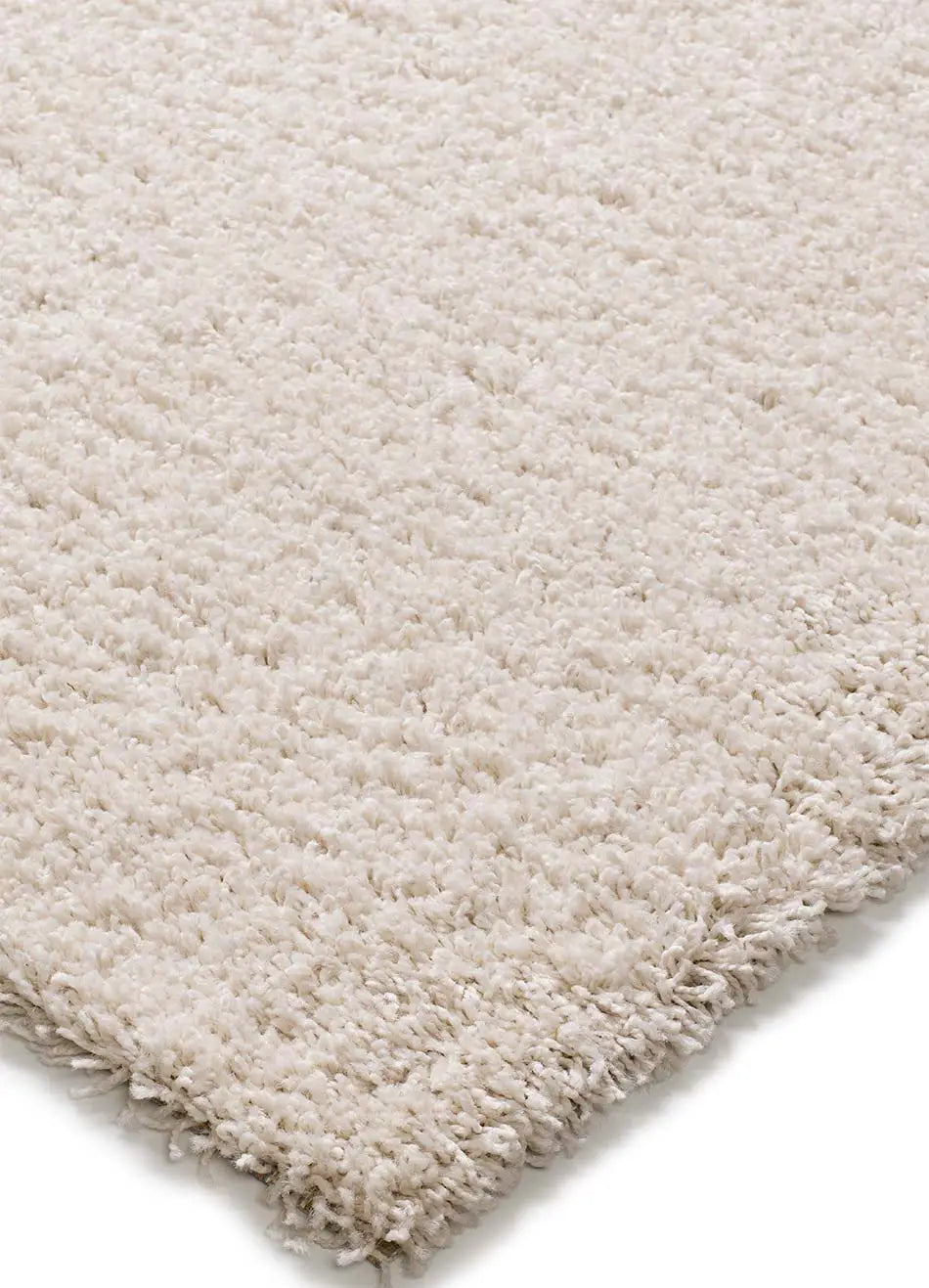 Alfombra shaggy detalle lisa Catay 8507 Blanco Atticgo