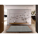 Alfombra shaggy salón a medida Catay Liso Gris Atticgo