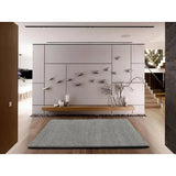 Alfombra shaggy salón a medida Catay Liso Gris Atticgo