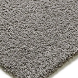 Alfombra shaggy a medida Catay Liso Gris Atticgo Esquina