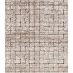 Alfombra geométrica crema y marrón Ceres 71002 | Atticgo