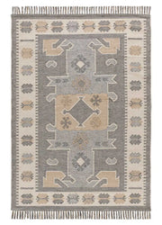 Alfombra kilim con flecos Multicolor Chandia 1098 Atticgo