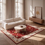 Alfombra vintage salón Classic 12505 Rojo Atticgo
