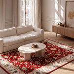 Alfombra vintage salón Classic 12505 Rojo Atticgo