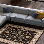 Alfombra vintage Classic 12505 Antracita ambiente | Atticgo