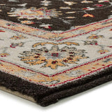 Alfombra vintage Classic 12505 Antracita esquina | Atticgo