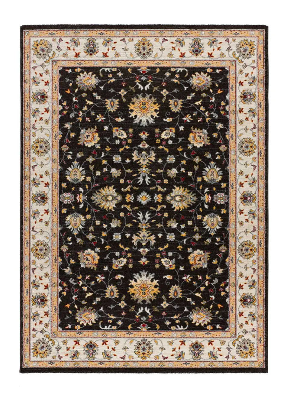 Alfombra vintage Classic 12505 Antracita | Atticgo