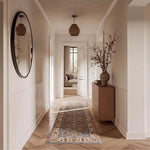 Alfombra de pasillo vintage Classic 12505 Plata Atticgo
