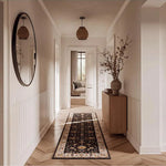 Alfombra pasillera vintage Classic 12505 Antracita Atticgo