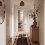 Alfombra pasillera vintage Classic 12505 Antracita Atticgo