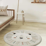 Atticgo Alfombra infantil redonda león Clown 2343 Multicolor ambiente