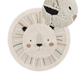 Atticgo Alfombra infantil redonda león Clown 2343 Multicolor lupa