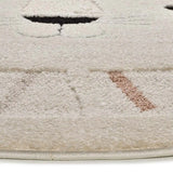 Atticgo Alfombra infantil redonda león Clown 2343 Multicolor detalle