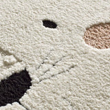 Atticgo Alfombra infantil redonda león Clown 2343 Multicolor macro