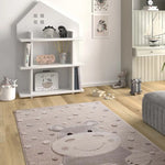 Atticgo Alfombra infantil hipopótamo Clown 2345 Piedra ambiente