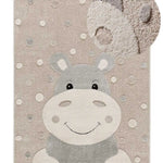Atticgo Alfombra infantil hipopótamo Clown 2345 Piedra lupa
