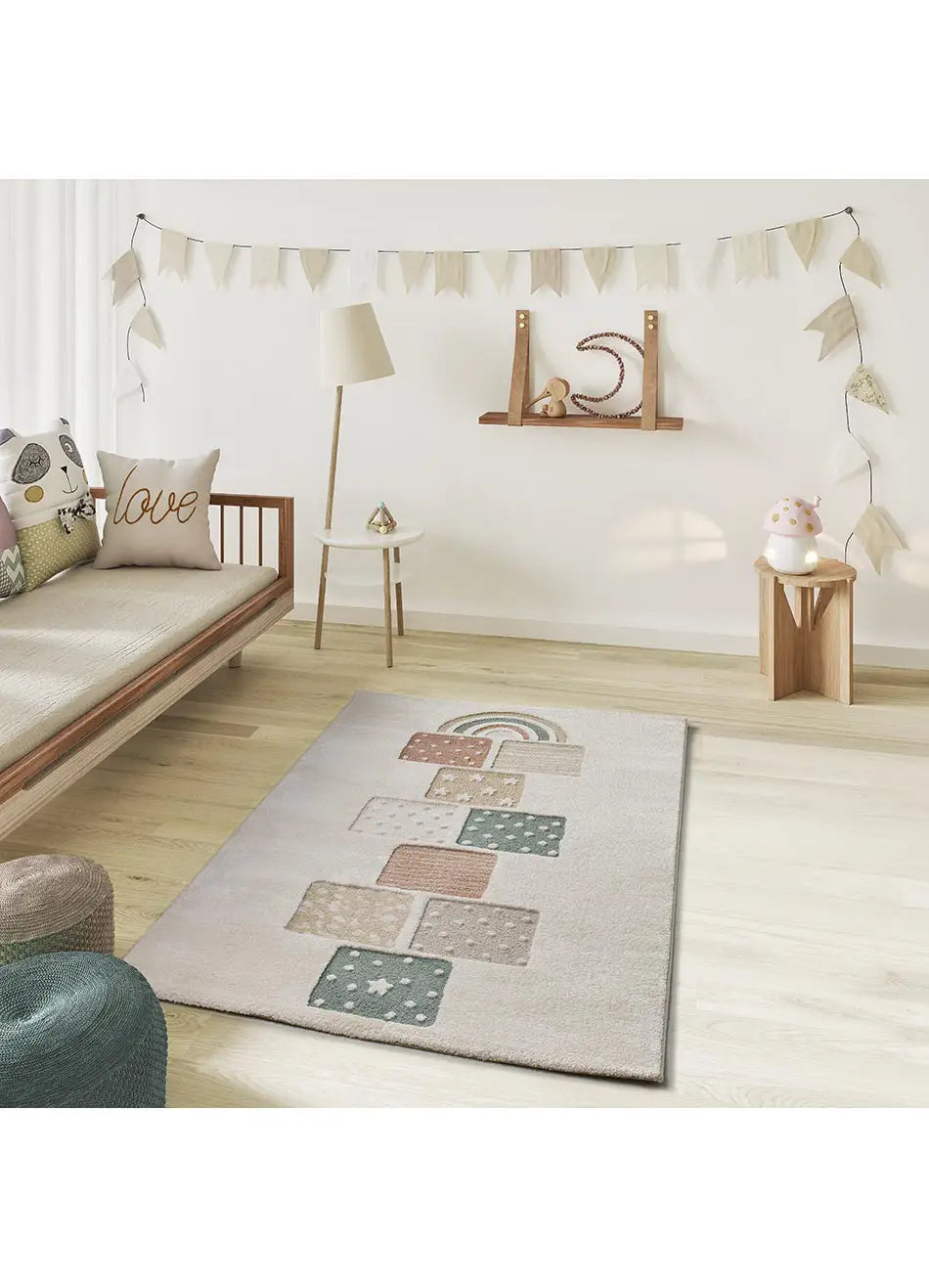 Atticgo Alfombra infantil juego Clown 2365 Multicolor ambiente salón