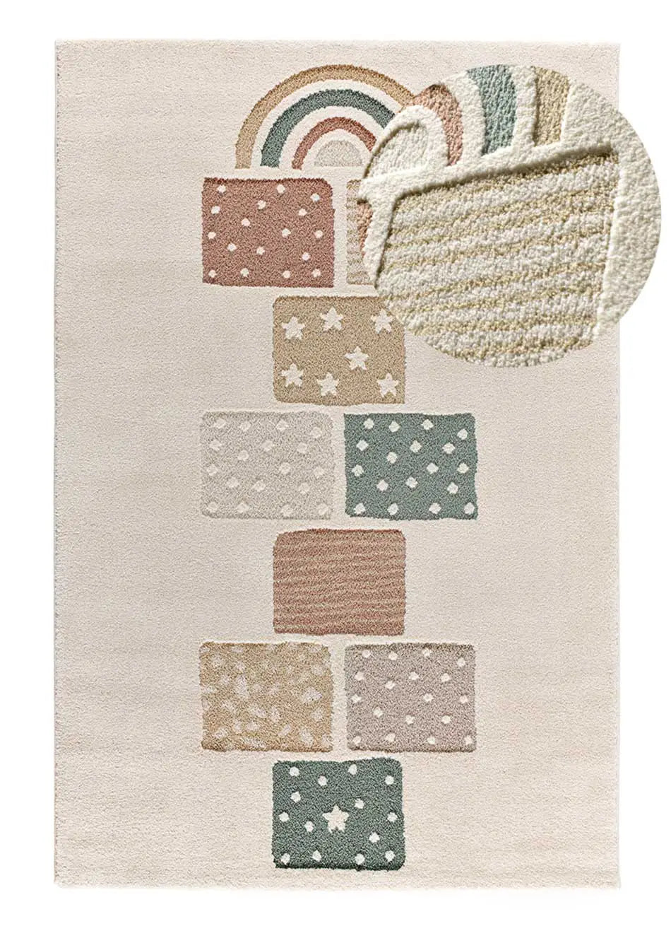 Atticgo Alfombra infantil juego Clown 2365 Multicolor lupa