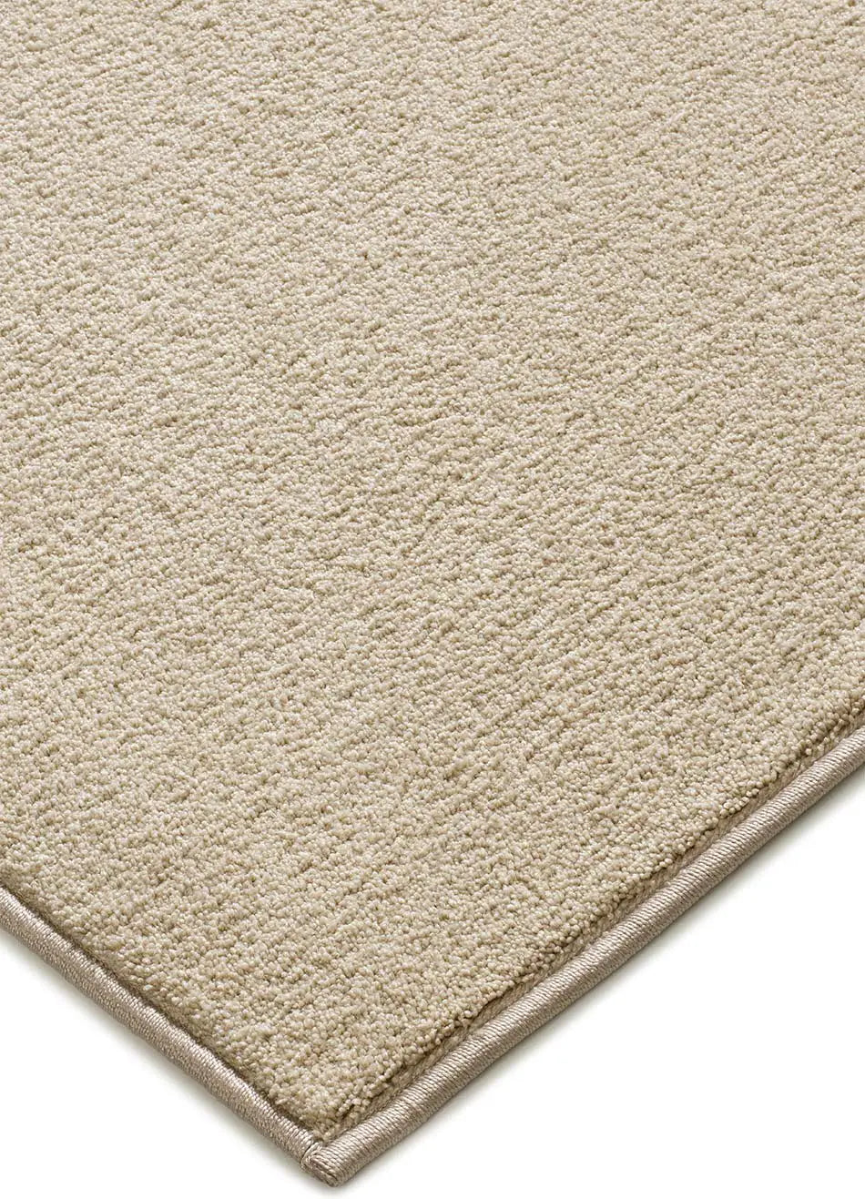 Alfombra a medida Comfy Liso Beige esquina | Atticgo