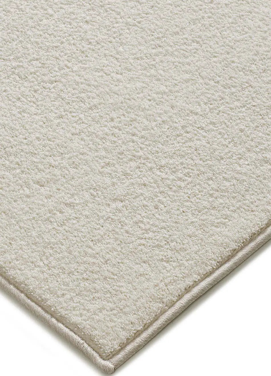 Alfombra a medida Comfy Liso Blanco esquina | Atticgo