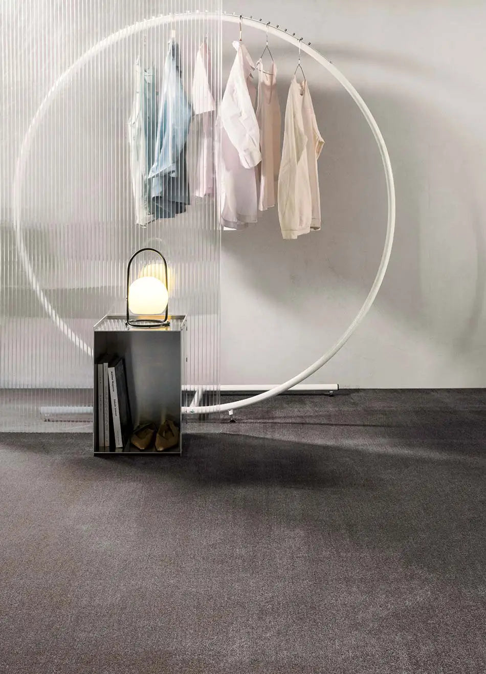 Alfombra a medida Comfy Liso Gris ambiente | Atticgo
