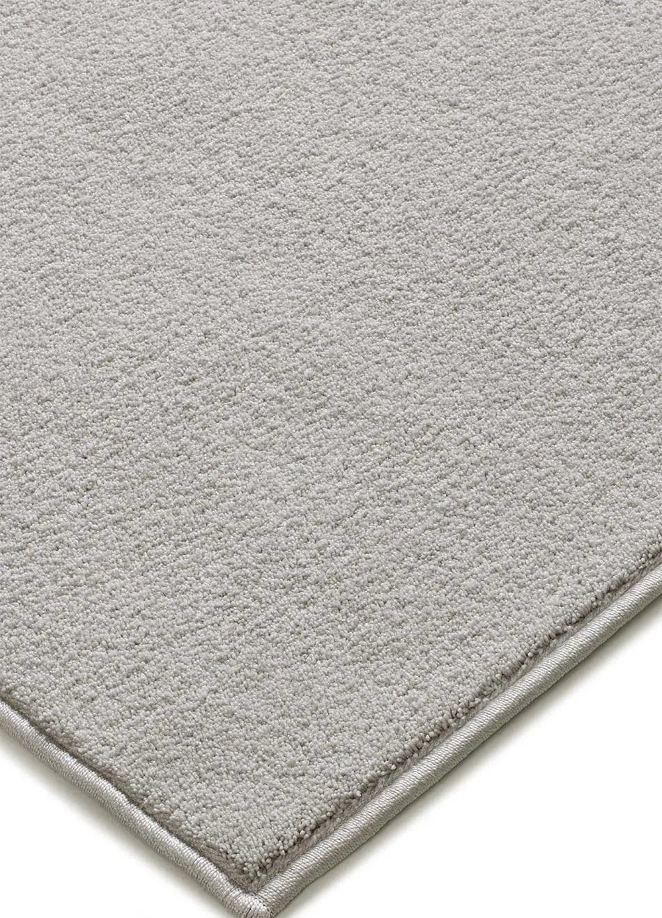 Alfombra a medida Comfy Liso Plata esquina | Atticgo
