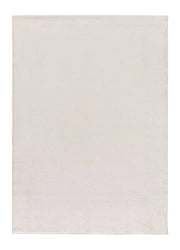 Alfombra lavable de microfibra Coraline Liso Blanco