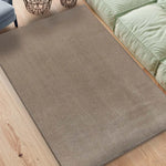 Alfombra lavable de microfibra Coraline Liso Visón Ambiente