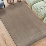 Alfombra lavable de microfibra Coraline Liso Visón Ambiente