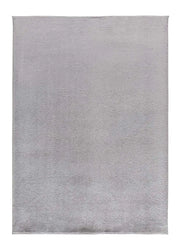 Alfombra lavable de microfibra Coraline Liso Plata