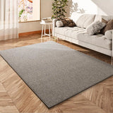 Alfombra a medida para salón tejida en bucle Country Liso Gris Atticgo 