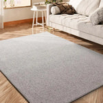 Alfombra a medida salón tejida en bucle Country Liso Gris Atticgo