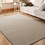 Alfombra a medida salón tejida en bucle Country Liso Natural Atticgo