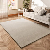 Alfombra a medida para salón tejida en bucle Country Liso Crema Atticgo