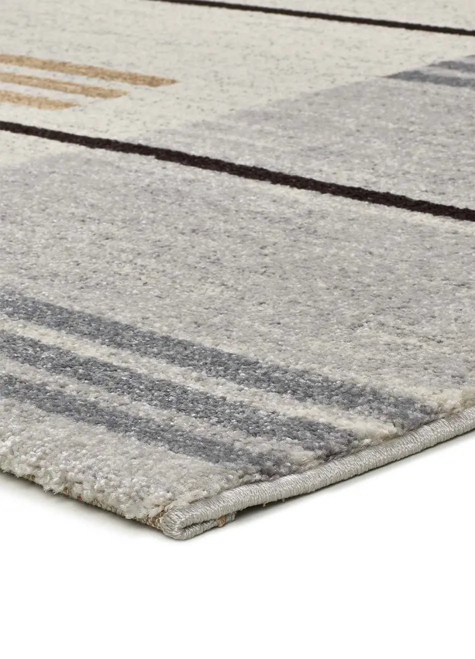 Atticgo Alfombra Geométrica Craft 12929 Gris detalle