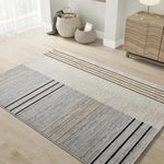 Atticgo Alfombra Geométrica Craft 12936 Gris ambiente