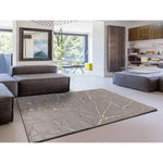 Alfombra ambiente efecto mármol Creation 50055 Gris Claro Atticgo