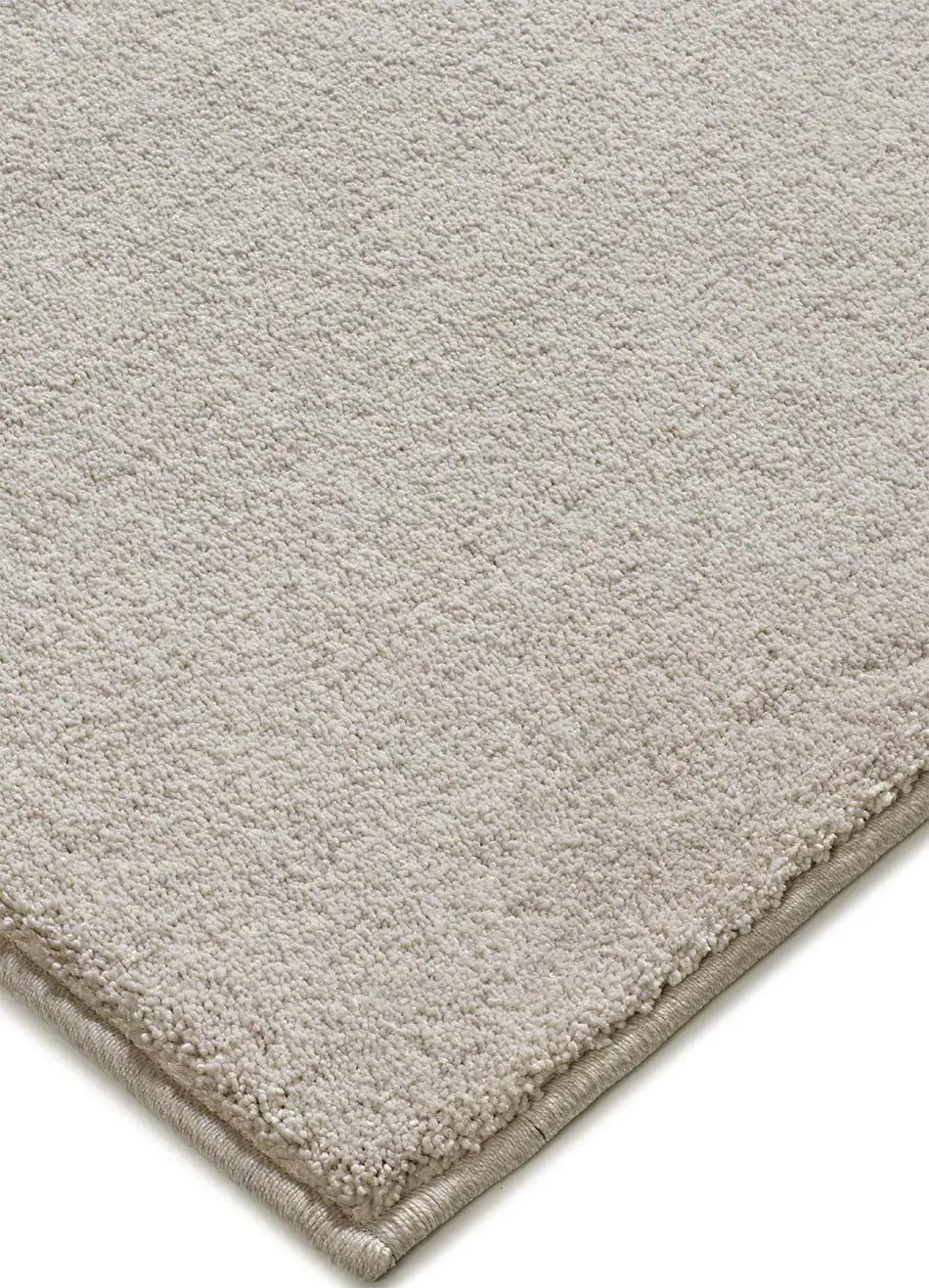 Alfombra a medida Crescent Liso Blanco esquina | Atticgo