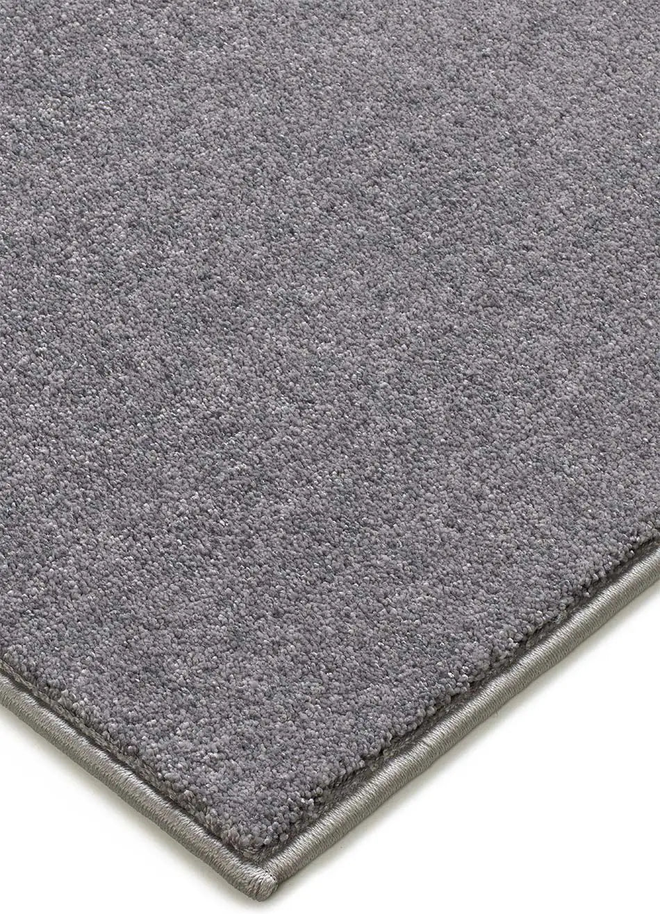 Alfombra a medida Crescent Liso Gris esquina | Atticgo