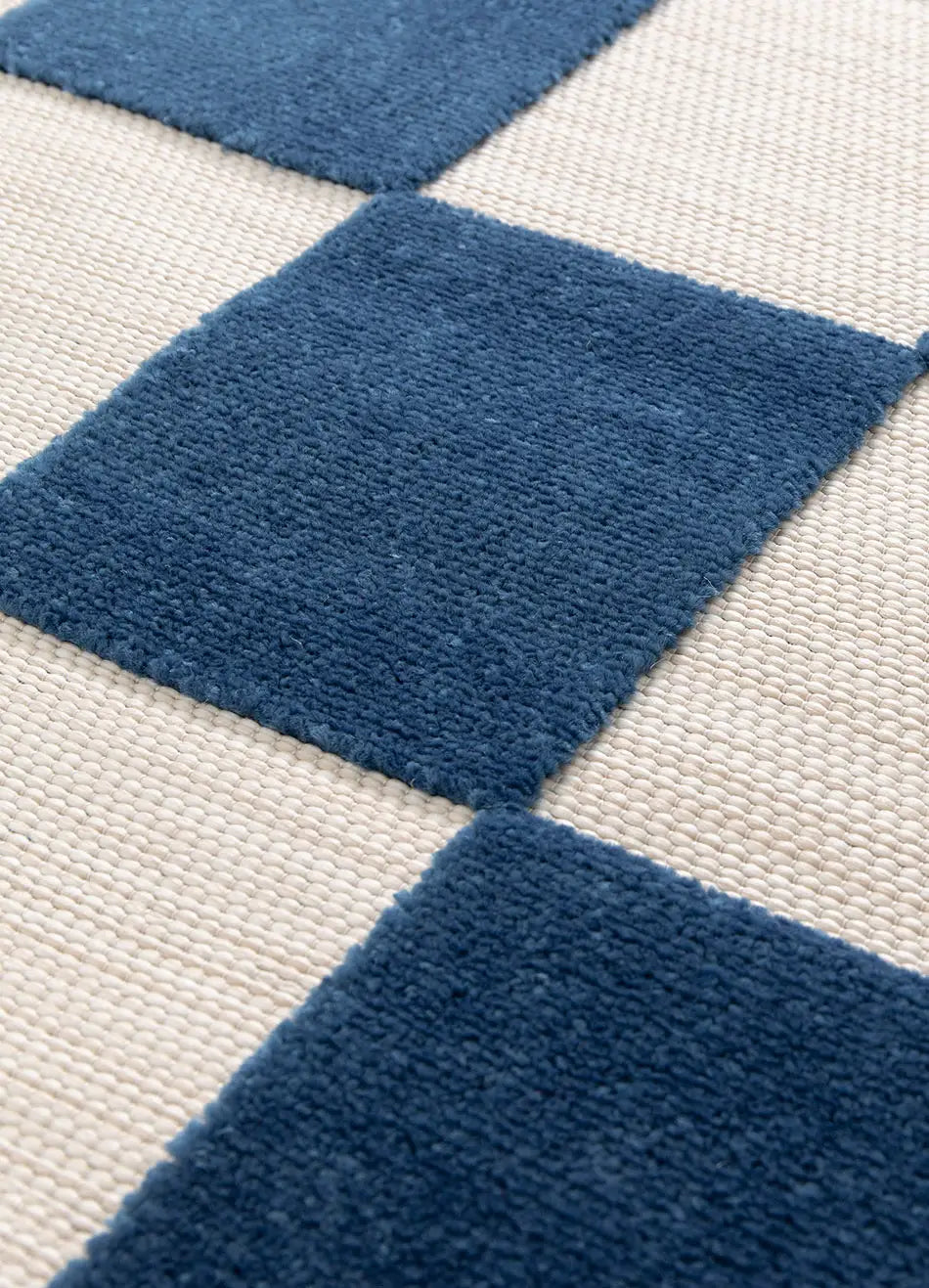 Alfombra de exterior geométrica azul en detalle Cuadros 23515 Atticgo