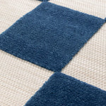 Alfombra de exterior geométrica azul en detalle Cuadros 23515 Atticgo