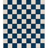 Alfombra de exterior geométrica azul Cuadros 23515 Atticgo