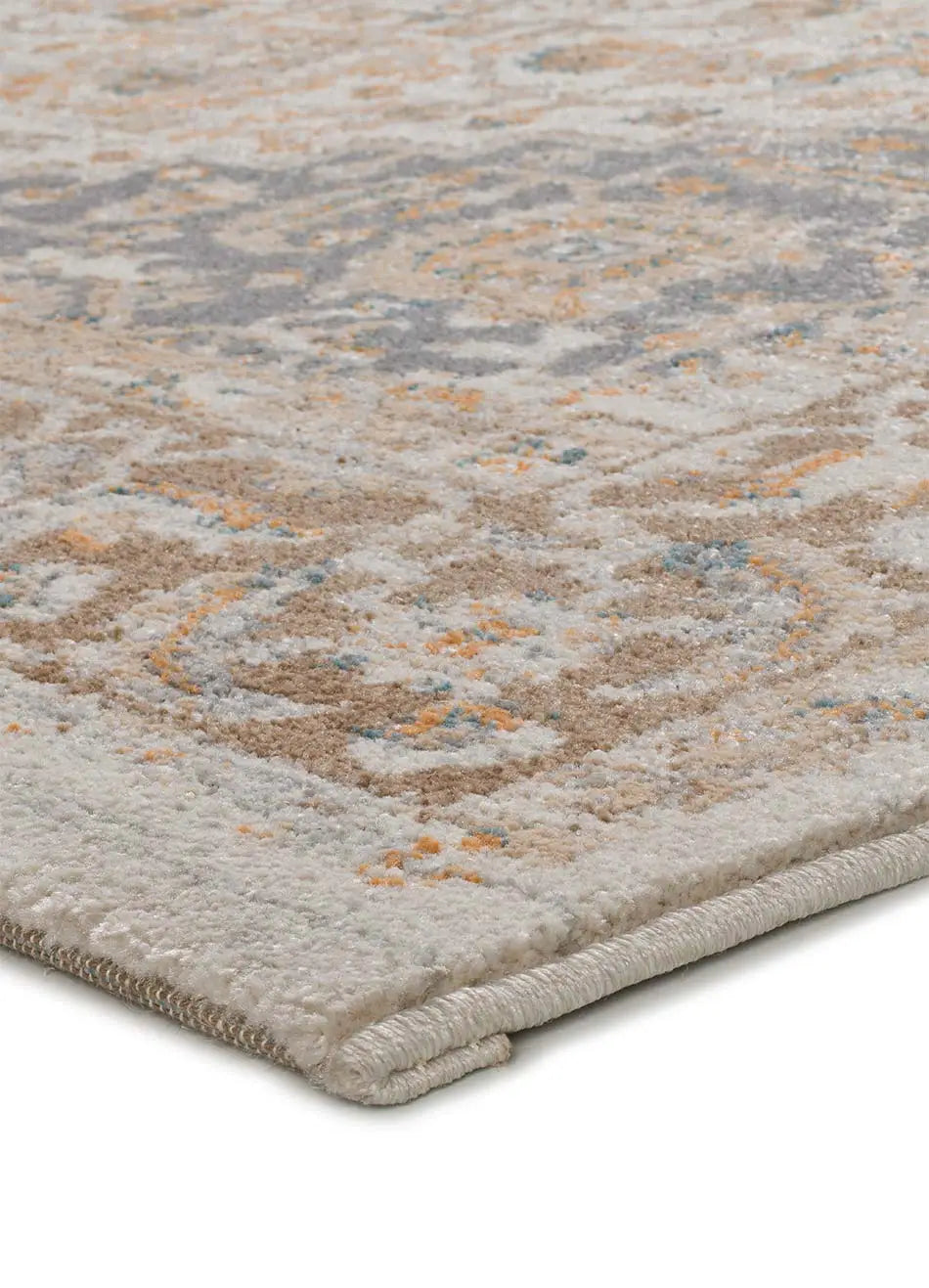 Alfombra esquina vintage Delta 12692 Beige y Gris Atticgo