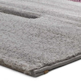 Alfombra esquina geométrica Detroit 20612 Lila y Gris Atticgo