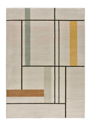 Atticgo Alfombra geométrica Domus 32302 en colores empolvado