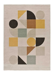 Atticgo Alfombra geométrica Domus 32311  en colores empolvados