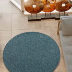 Alfombra de salón a medida Durban Liso Azul Atticgo