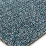 Alfombra esquina a medida Durban Liso Azul Atticgo