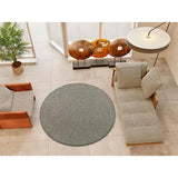 Alfombra redonda salón a medida Durban Liso Beige Atticgo